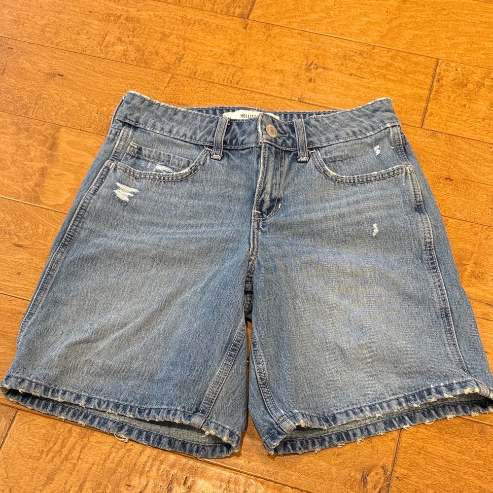 Hollister Women's Light Blue Jean Shorts